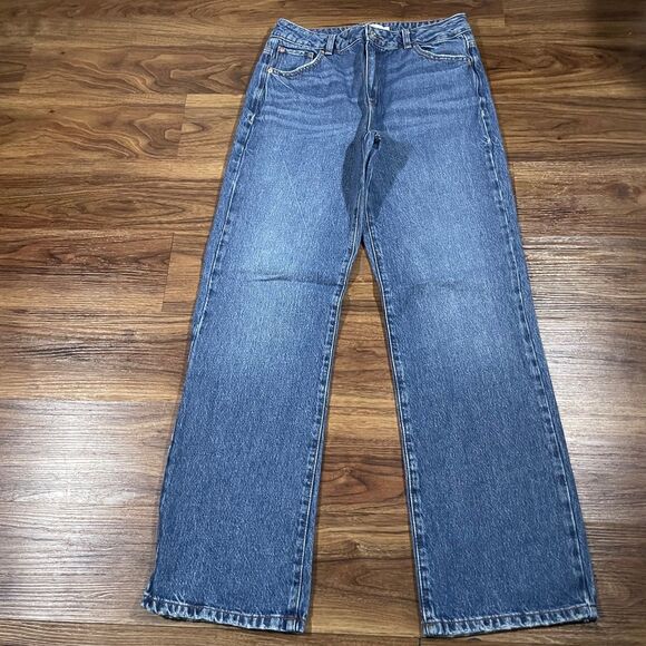 Garage Denim Jeans Blue 90s Straight Cotton Women's Size 09/29 - Picture 1 of 8